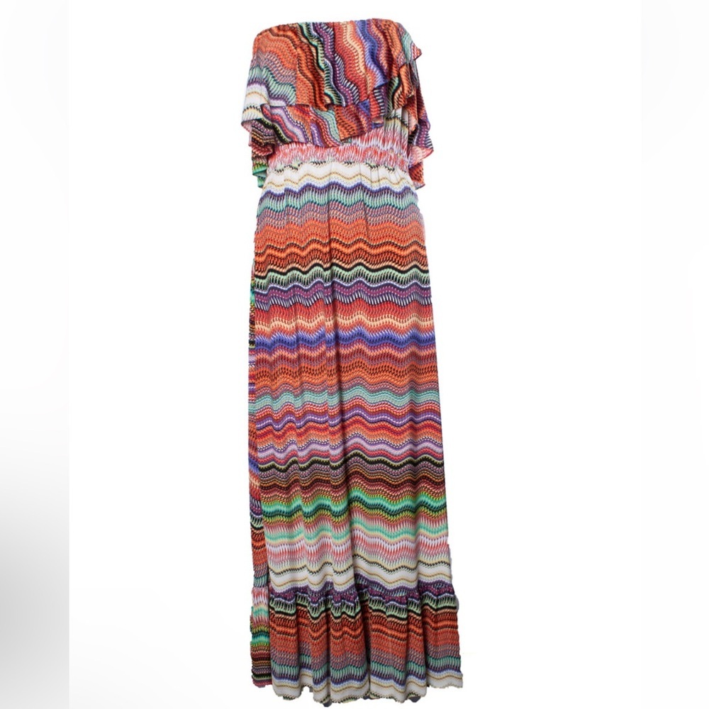 Tbags Los Angeles Woman’s Printed Maxi Dress Size S